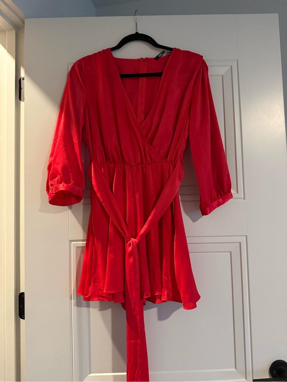 Red Wrap Romper - Women's